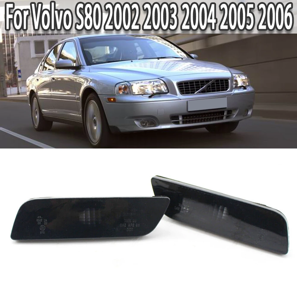 Car Front Side Marker Turn Signal Light Lens Housing For Volvo S80 2002 2003 2004 2005 2006 30744360 30744361