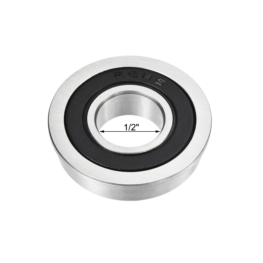 Uxcell FR8-2RS كورة شفة تحمل 1/2 "x1-1/8" x5/16 "مزدوجة مختومة الكروم الصلب تحمل 2 قطعة