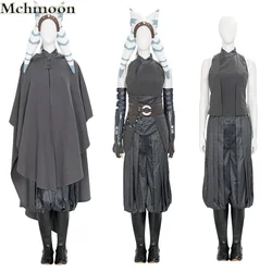 Ahsoka Tano Cosplay Costume Outfit Halloween Woman Suit Custom Made Free Shipping Cloak