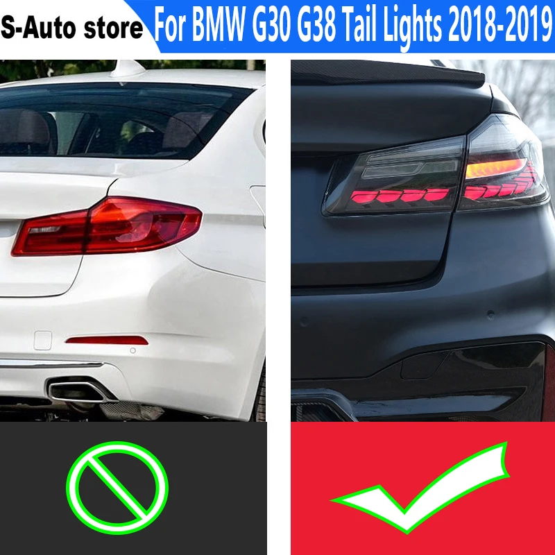 

Dragon scale running water tail light For BMW G30 G38 Tail Lights 2018-2019 525i 530i F90 G38 DRL LED Tail Light Auto parts