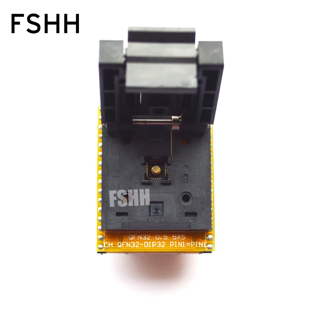 QFN32 to DIP32 Programmer Adapter WSON32 DFN32 MLF32 test socket  1pin-1pin Universal Adapter