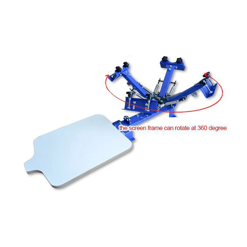 1PC Desktop Screen Printer Machine Simple Screen Printer Machine Manual Single-wheel Rotary Sheath Screen Cloth Printing Machine