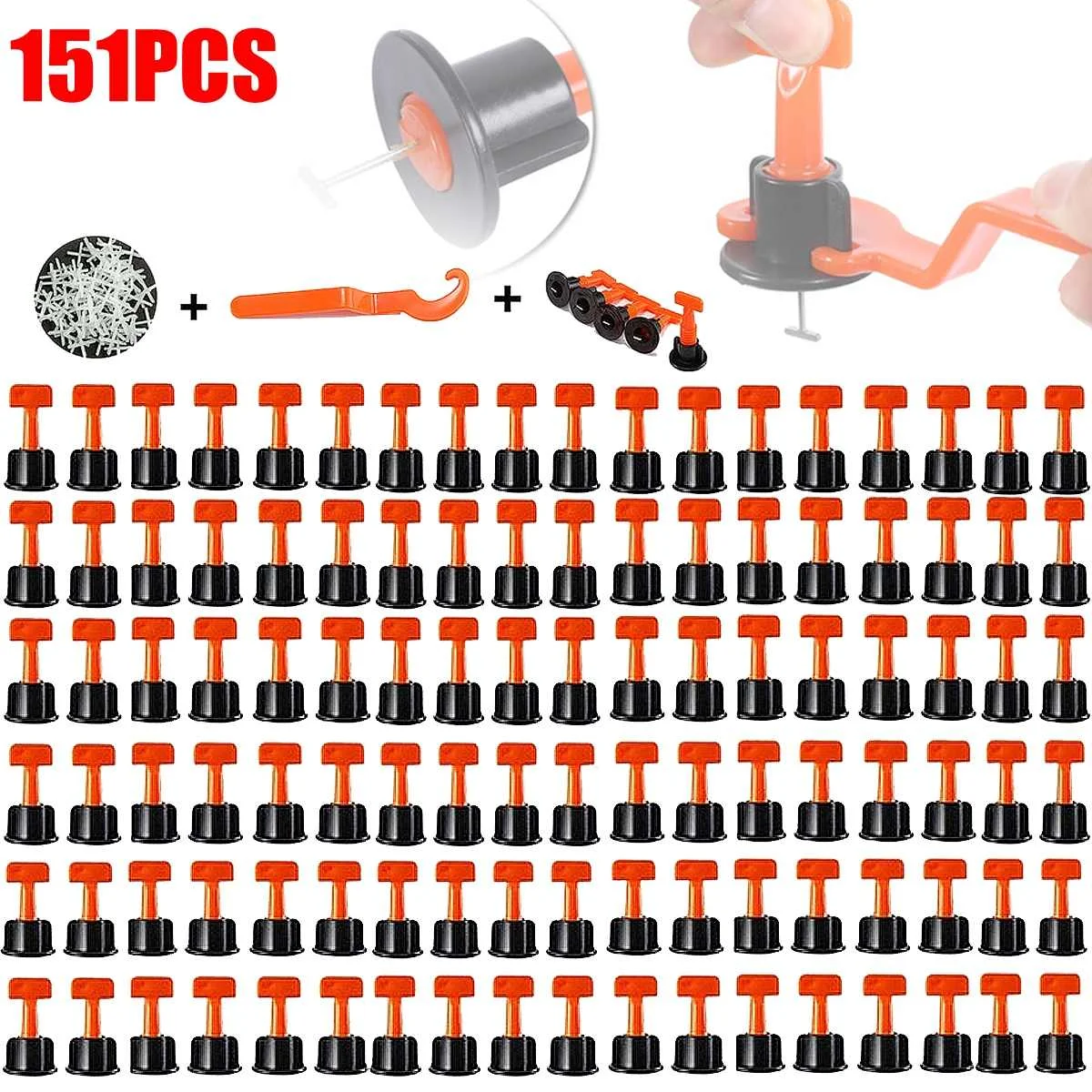 151Pcs Ebene Keile Fliesen Spacer Für Bodenbelag Wand Fliesen Spacer Carrelage Fliesen Nivellierung System Leveler Locator Spacer Zange