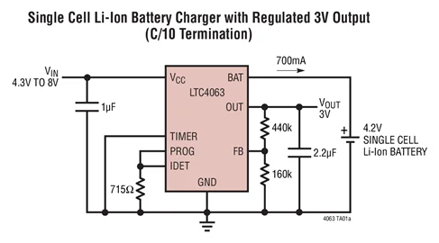 LTC4063 LTC4063EDD LBHX - Standalone Linear Li-Ion Charger with Micropower Low Dropout Linear Regulator