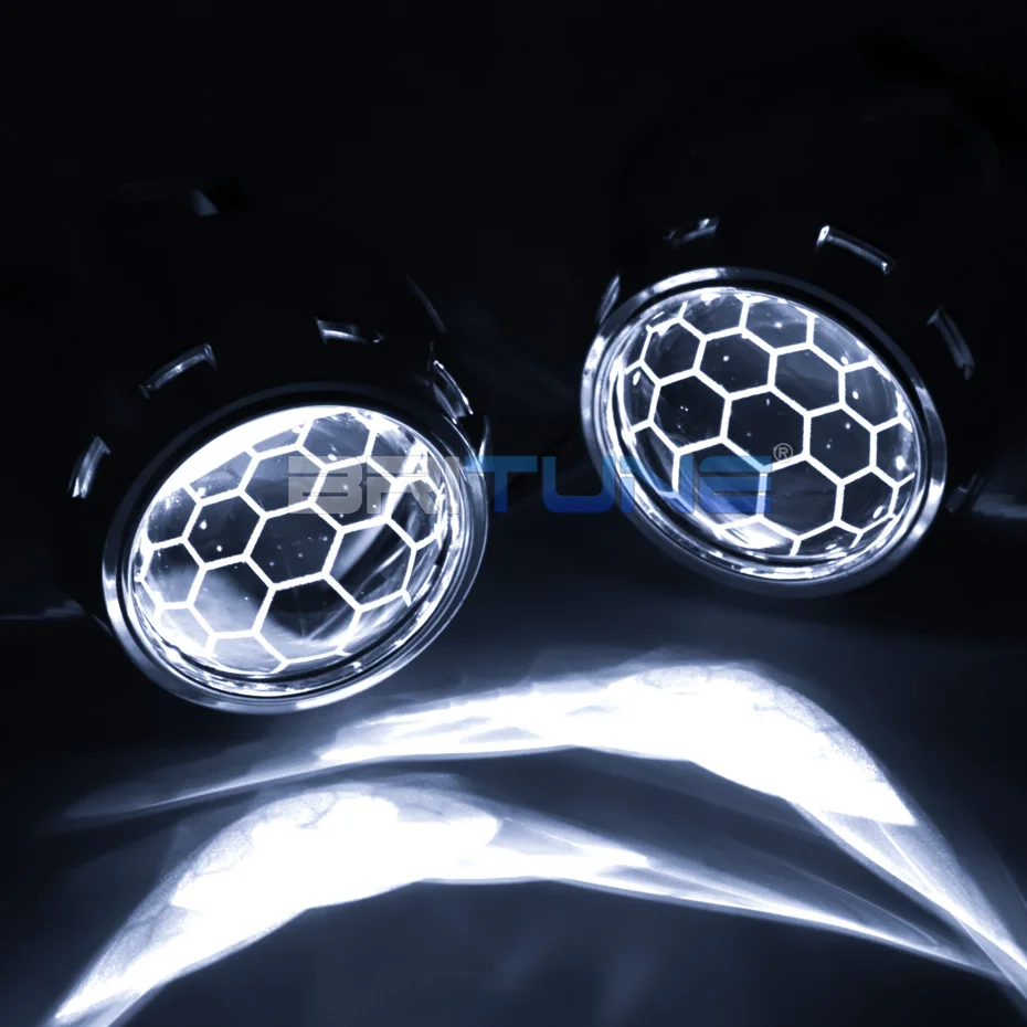 Bi-xenon HID Projector Lens with LED Devil Eyes Super 2.5 inch