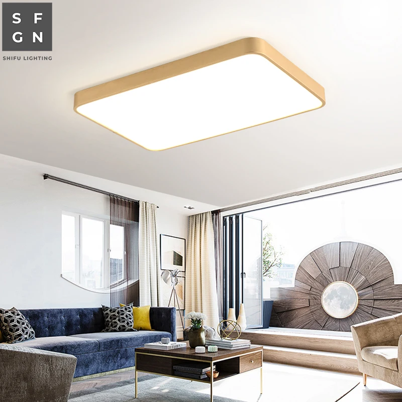 

led ceiling light copper modern lamp home lights ceiling lighting for living room bedroom study Ultra thin 4cm