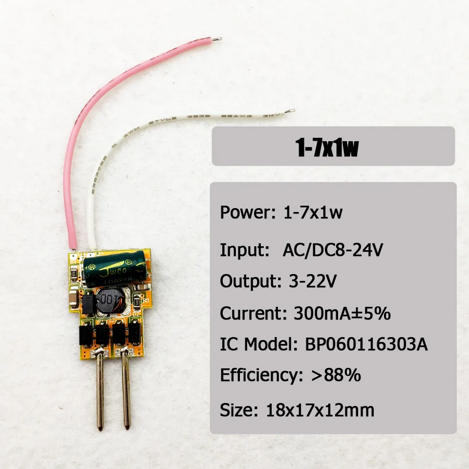 5Pcs 20pcs 100pcs LED Driver MR16 led lighting transformers 12V 24v 4-7x1w led power supply adapter for1/3W LED light lamps