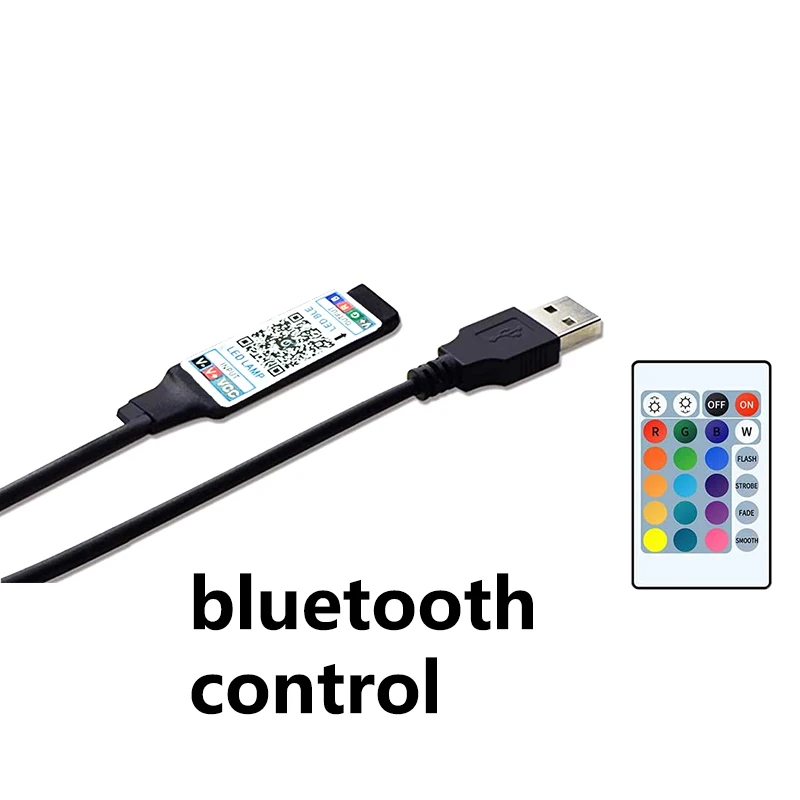 LED Remote Controller Bluetooth Control For 5V 5050 2835 Strips Light Led Ribbon Night Infrared 24Key Controller