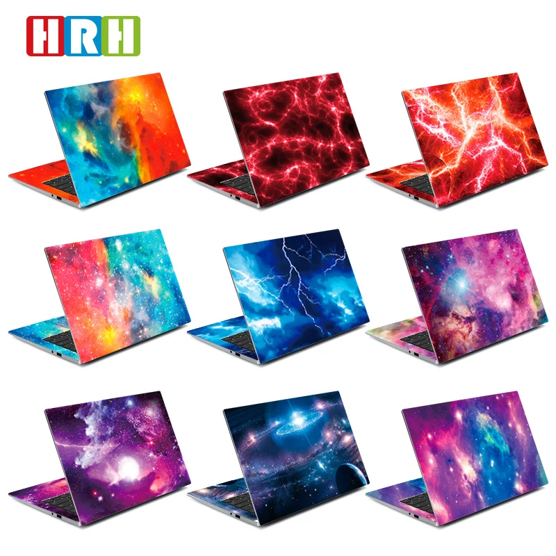 HRH 2 in 1 Starry sky Design Laptop Skin Decal DIY Stickers Guard  11/12/13/14/15/16 inch for MacBook for HP for Dell for Lenovo