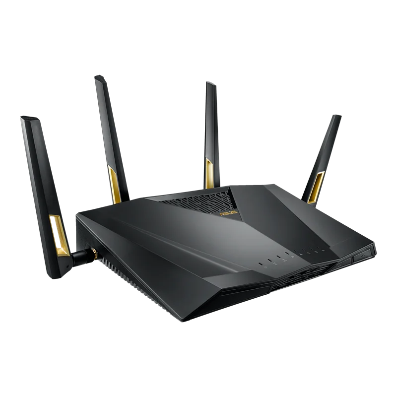 

ASUS RT-AX88U AX6000 Dual Band Wi-Fi 6 Gaming Router 802.11AX AiMesh WiFi MU-MIMO and OFDMA 2.4GHz 4x4, 5GHz 4x4