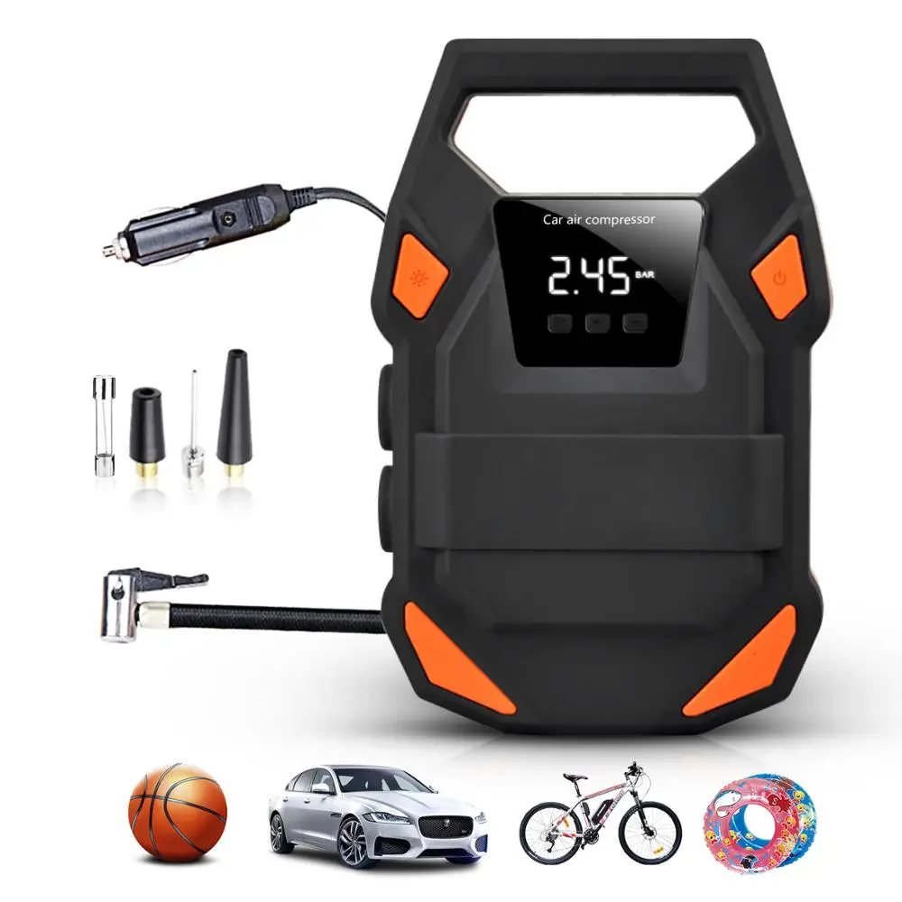 

Fineed Digital Tire Inflator DC 12V Car Portable Air Compressor Pump 150 PSI Car Air Compressor for Auto Car Motorcycles Bicycle