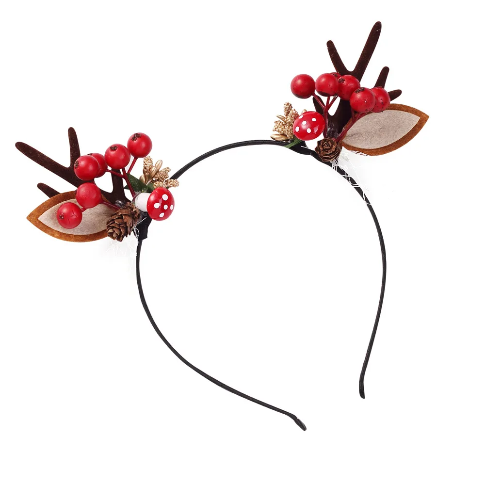 

2020 New Christmas Antler Hair Band Children's Halloween Hair Ornaments European and American Girls Elk Headband New Year Gift