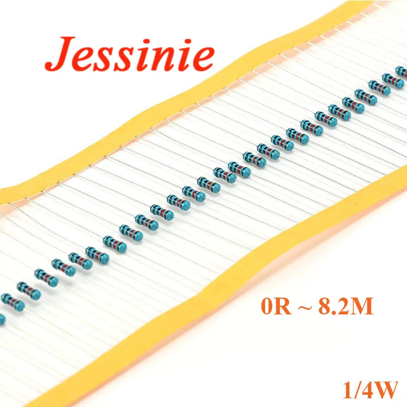 100PCS 1/4W Metal F… - image