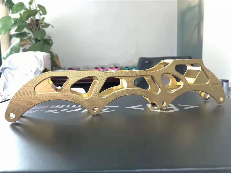 SPIRIT Leader speed chassis for 4 wheels inline speed skates frame gold silver black rose 90 100 110 race skating base 1 pair
