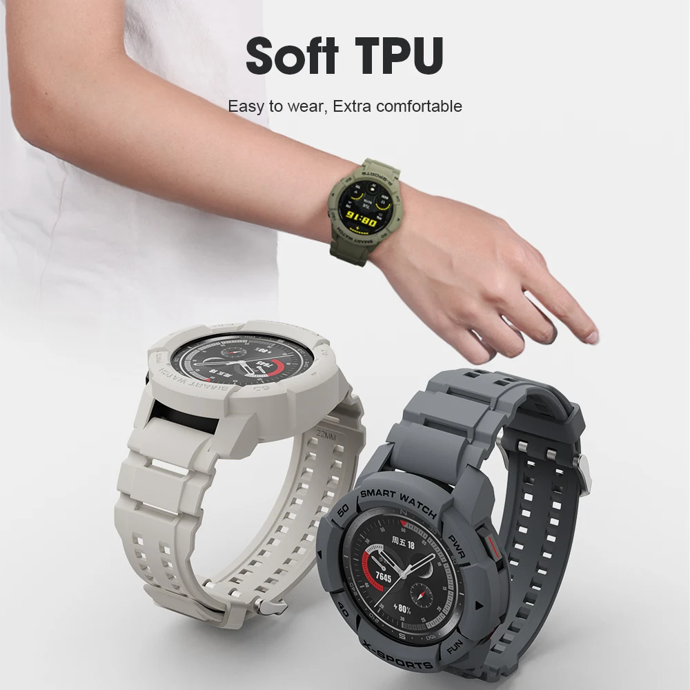 SIKAI-Correa de TPU para reloj Honor GS Pro, funda protectora de TPU para pulsera, 2021