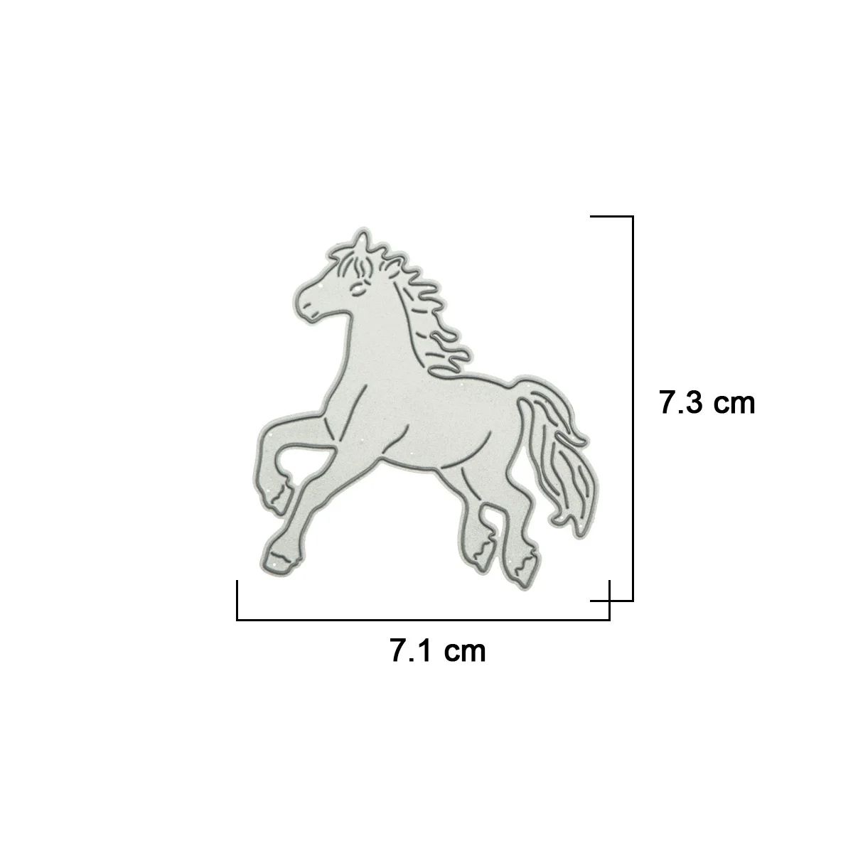 Metal Cutting Dies Running Horse Pony Pattern For Card Decorative Scrapbooking Craft Paper Clip Art Die Cutter Stencil