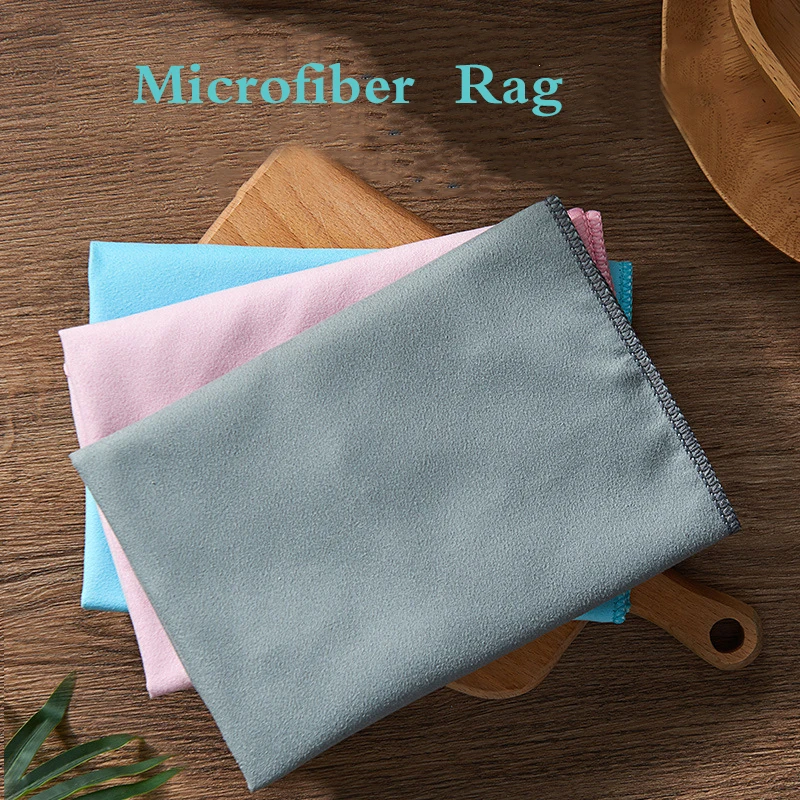 Microfiber Cleaning Cloth Double-sided Fleece Water Absorption Dust Removal Kitchen Towels Thicken Scouring Pad for Housework