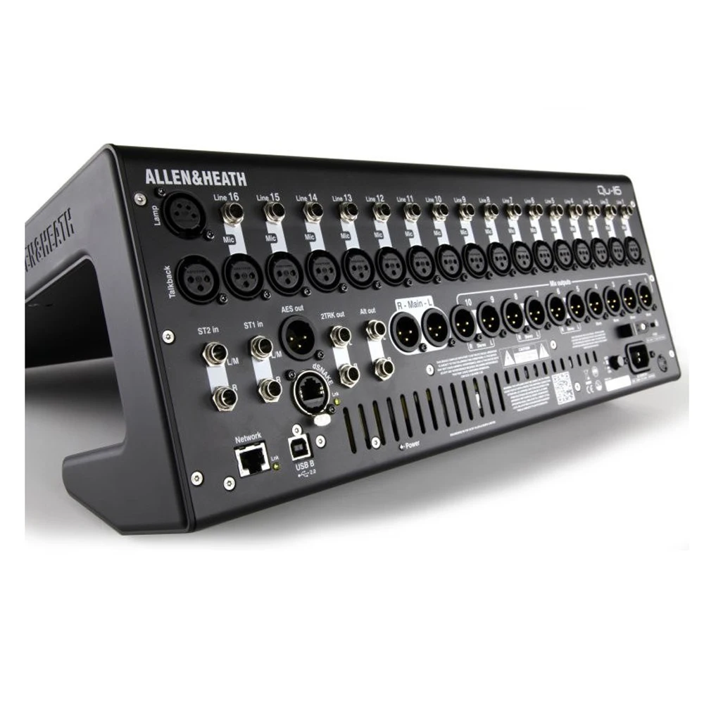 Allen & Heath Qu-16 16 Channels Digital Audio Mixer Chrome Edition Professional DJ Mixing Console For Audio System