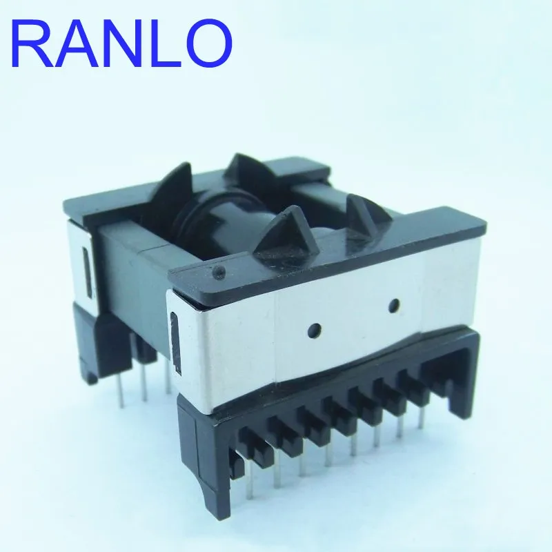 ETD44 PC40 soft magnetic ferrite core 18pin transformer bobbin transformer frame horizontal