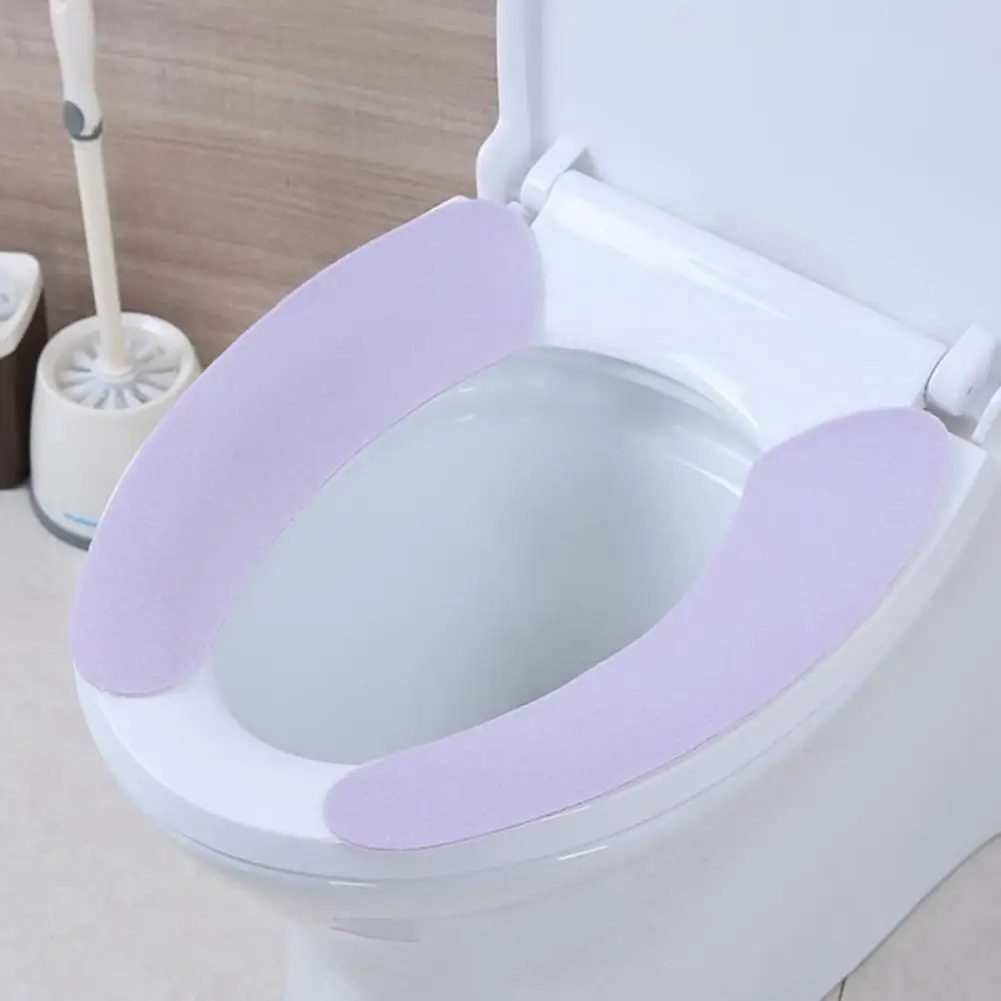 2Pcs Toilet Cushion Soft Warm Waterproof Toilet Seat Cover Closestool Cushion for Bathroom