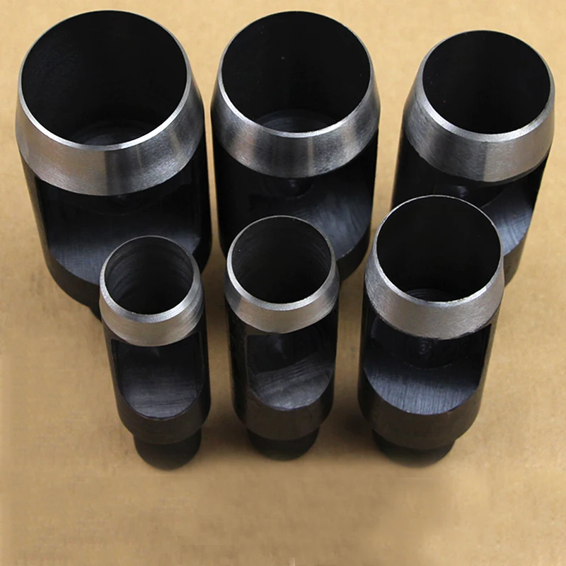 1PCS Holes Puncher 26/27/28/29/30/32/34/35/36/38/40/42mm Metal Punching Tools Leather Canvas Nylon Hand Knock Die
