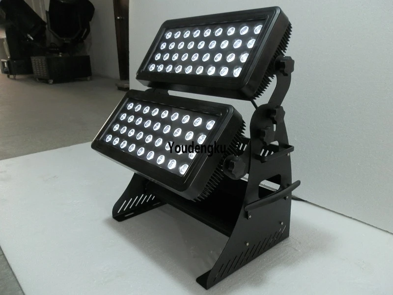 Waterproof 72X10W RGBW 4in1 wall washer Rainproof ground led wash light long distance project city color led light