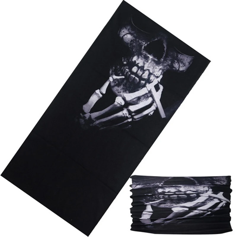 New Design Fashion Hip-hop Skull Bandana Gifts For Boy Seamless Tubular Headband Ring Scarf Face Unisex Scarves HY22