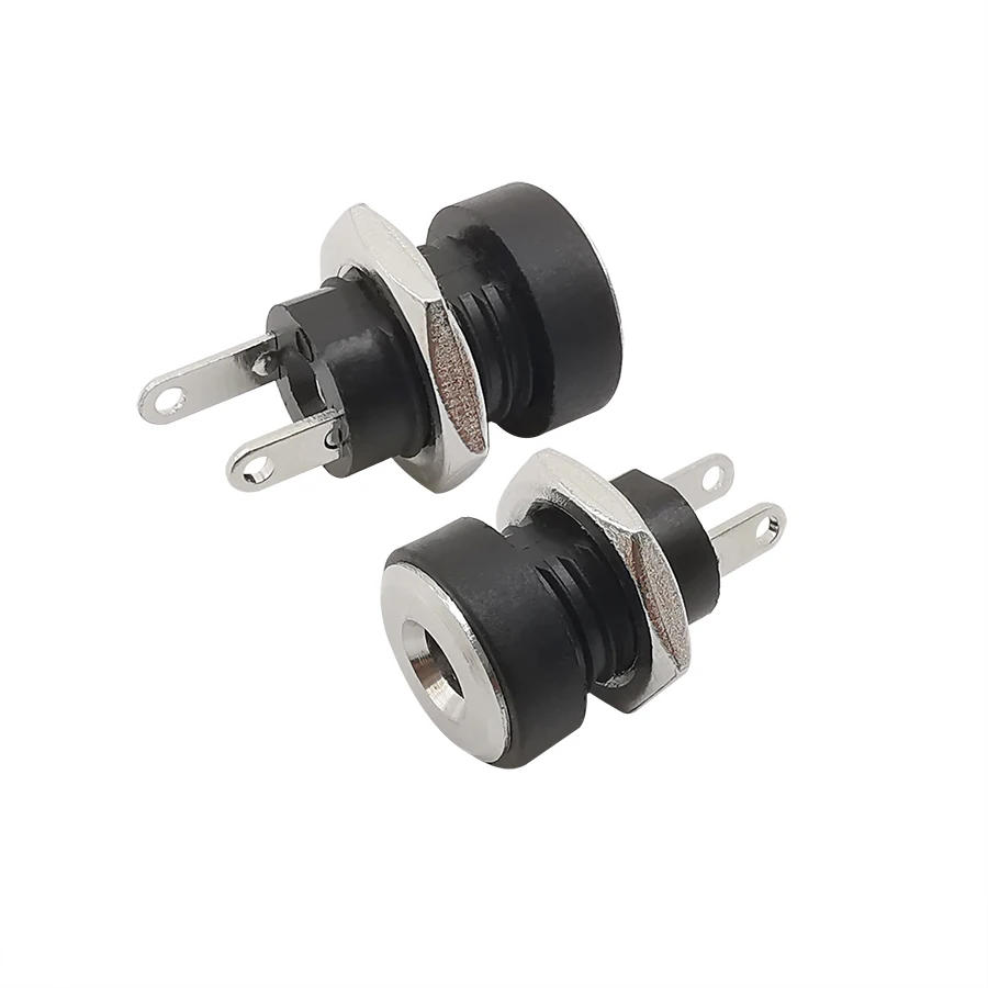 5Pairs DC 3.5 x 1.3mm DC Power Male Female Jack Nut Panel Mount Solder Wire Connectors 3.5mm x 1.3mm DC Plug Socket Connector
