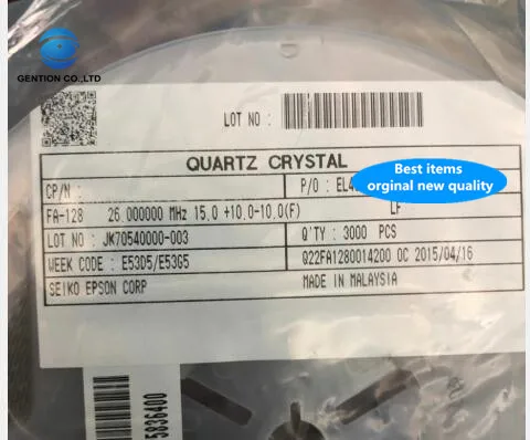 

30pcs 100% new and orginal FA-128 Q22FA1280014200 15PF 2016 26M passive crystal 26MHZ