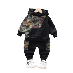 New Autumn Fashion Children Outfits Baby Girl Clothes Boys Casual Hooded T-Shirt Pants 2Pcs/Sets Toddler Costume Kids Tracksuits