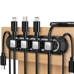 Cable Organizer Cable USB Management Magnetic Cable Clips Wire Clamps Power Cord Holder for Mouse Headphone Keyboard Headset