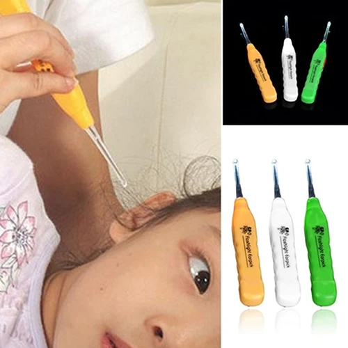 FlashLight LED Earpick Dig Earwax Cleaner Earwax Remover Luminous Earpick Ear Cleaning Tools For Baby Adults Safety Ear Care