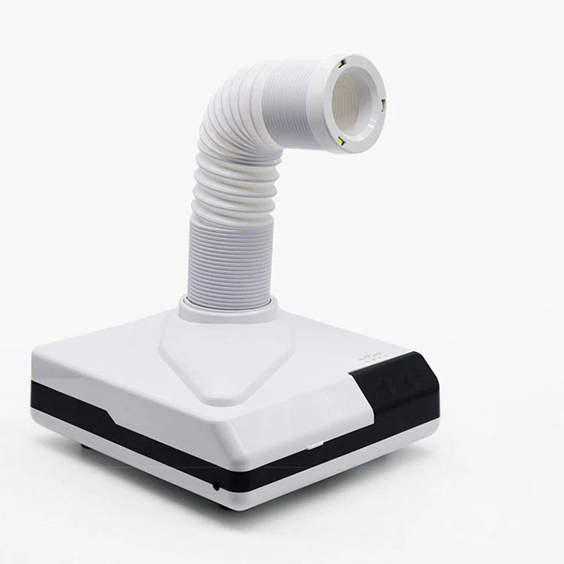 Aspirador de pó dental, máquina de moagem dentária para aspirador de pó de mesa, 60w, limpador a vácuo de mesa, iluminação auxiliar com led