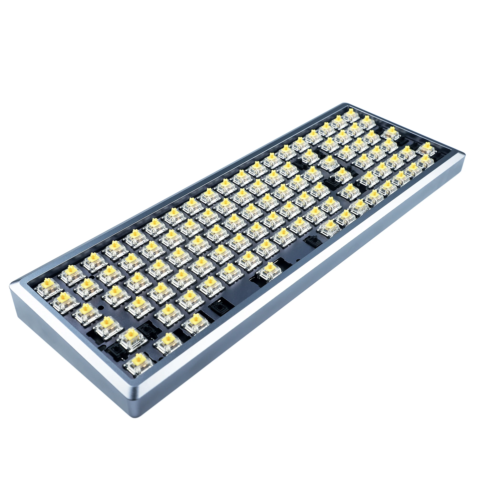 NYM 96 Hot Swap Mechanical Keyboard Anodized Aluminum Case Brass Plate QMK VIA Underglow RGB ANSI ISO PCB