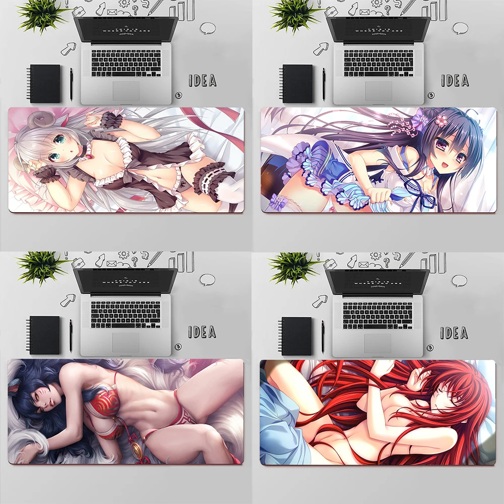 Gaming Mouse Pad Large Mouse Pad PC Gamer Computer Mouse Mat Big Mousepad Sexy Anime Girl XXL Carpet Keyboard Desk Mat Mause Pad