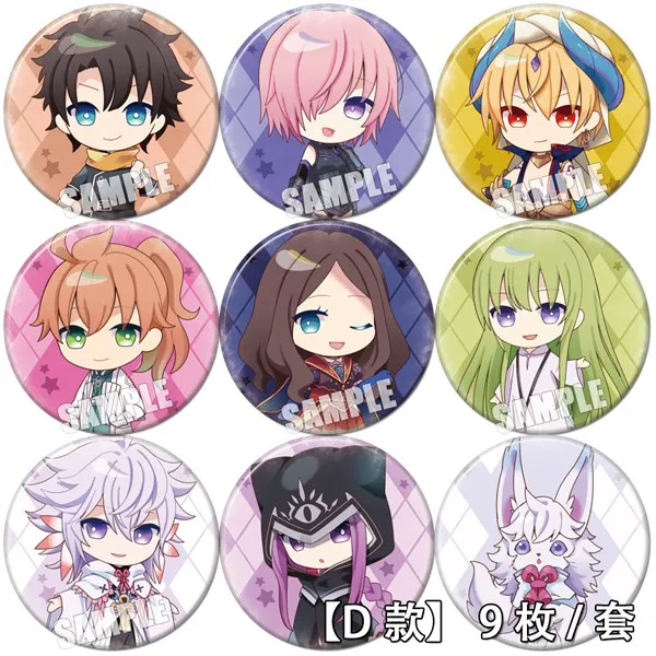 58mm Destiny Fate fgo Fate/Grand Order Archer Lancer Caster Acrylic Icons badge