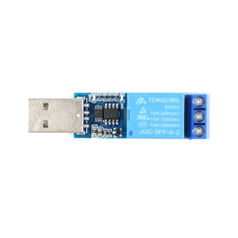 10Pcs-1pc LCUS-1 type USB Relay Module Electronic Converter PCB USB Intelligent Control Switch SRD-05VDC-SL-C 5V 10A Rele