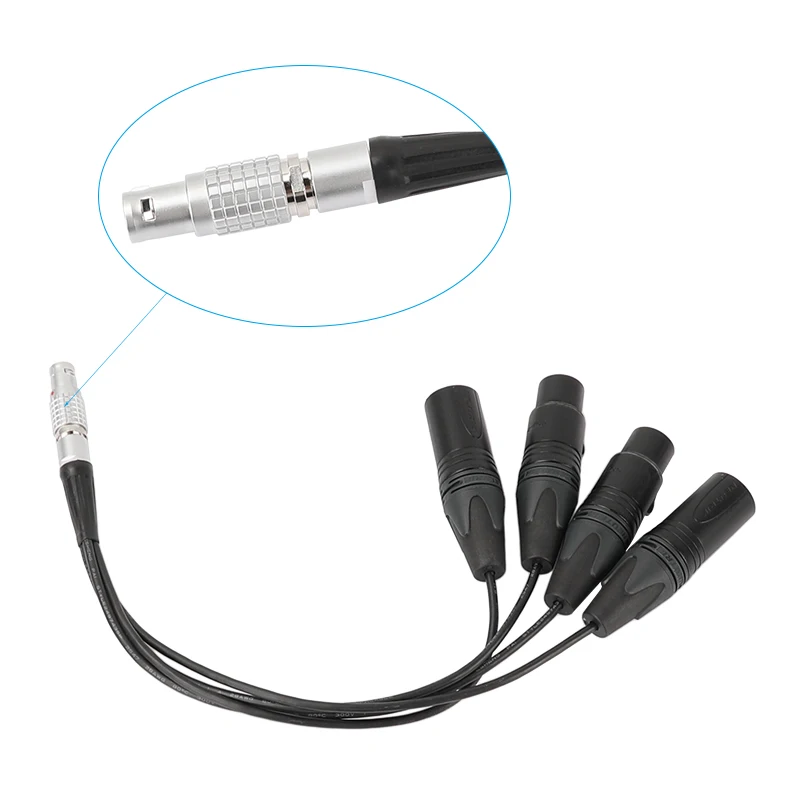 CAMVATE аудиовходной выходной кабель для Atomos Shogun/Inferno Monitor Recorder, прямой 10-контактный разъем на 4 XLR, 3-контактный