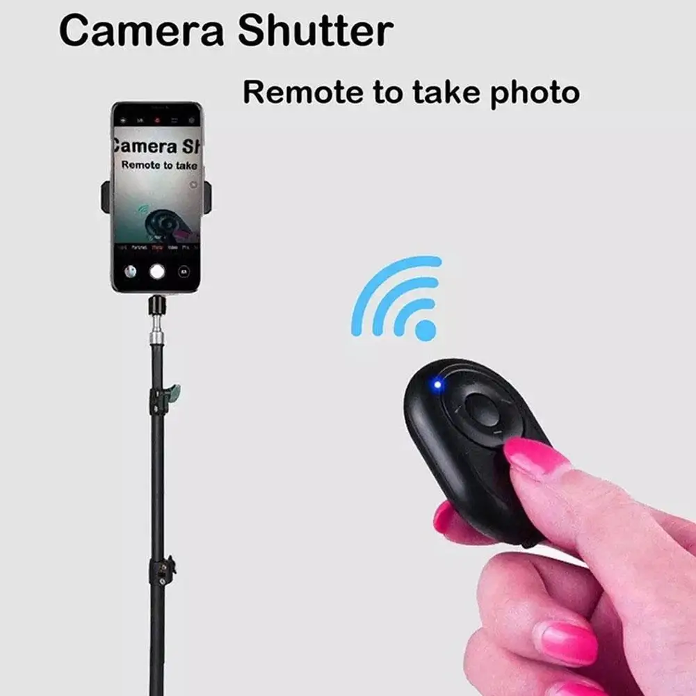 Verbesserte Version Mini Drahtlose Bluetooth Fernauslöser Controller Taste selbstauslöser Kamera Stick Auslöser Telefon Controll