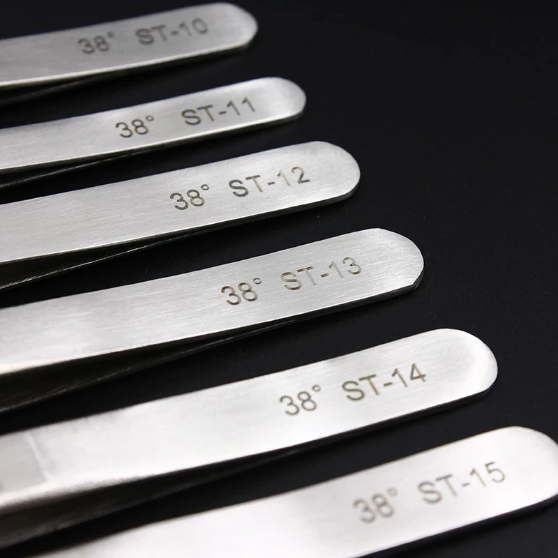 100% Vetus Original ST HRC 38 Series Super Fine Tip Tweezers for Mink Eyelash Plant Anti Acid Anti-magnetic Pinzas