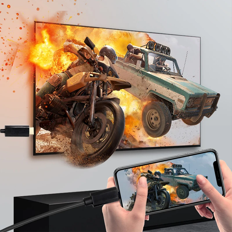 TypeC HDMI Cable Type C to TV HDTV Projector Adapter for Macbook LG G5 Samsung Galaxy S10 S10e S9 S8 Plus Note8 9 image 2