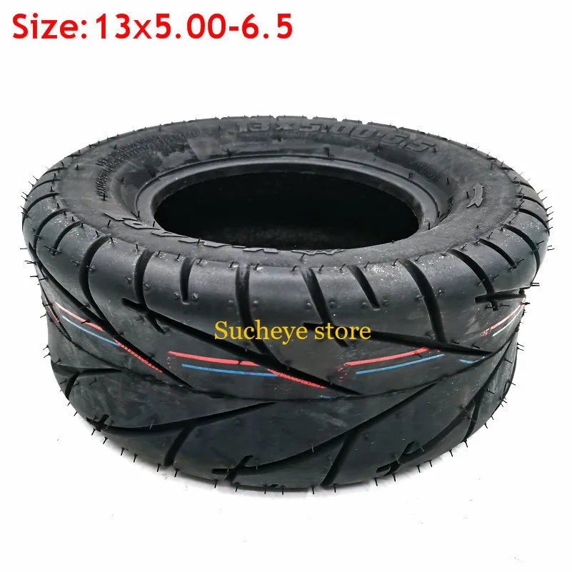 13 Inch Tubeless Tyre 13x5.00-6.5 for Go-Kart Scooters Motorcycle FLJ K6 Tire Vacuum  Wheel Scooter 13*5.00-6.5