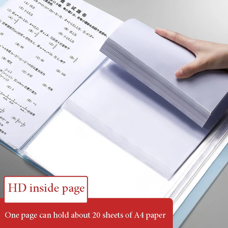 Classeur A4 Multicouche Transparent pour Documents de Test de Grossesse, Sac de Rangement, Journal de Réception