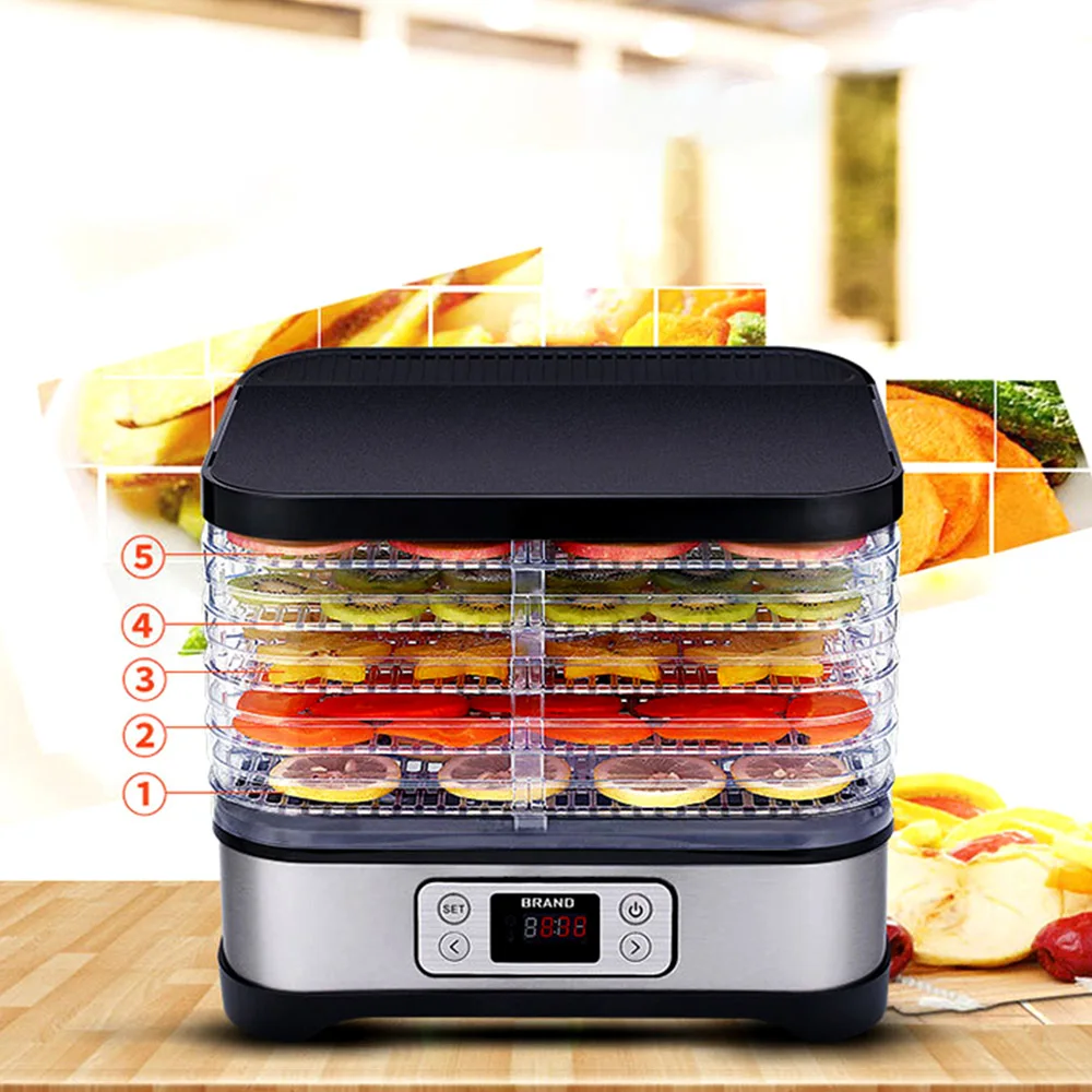 Máquina de secado de frutas y verduras para el hogar, deshidratación de alimentos, secador de aire para alimentos de mascotas, secador de Bacon Medicinal, tipo Lifting