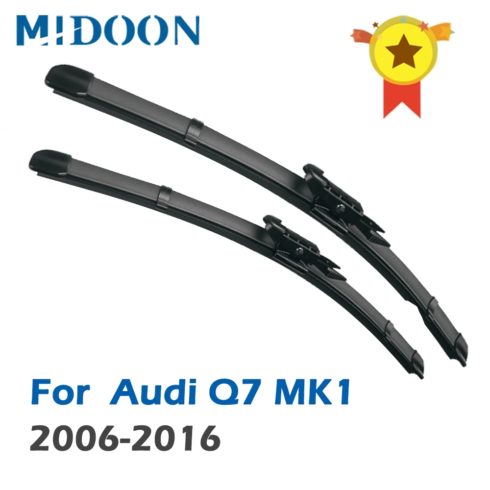 

MIDOON Wiper Front Wiper Blades For Audi Q7 MK1 2006 - 2016 Windshield Windscreen Front Window 26"+26"