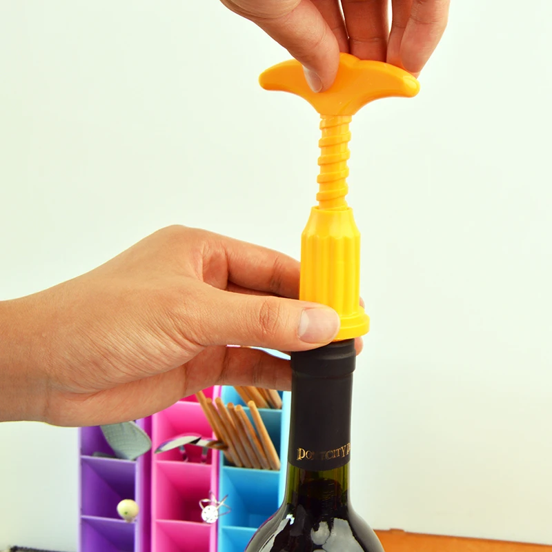 

Wine Beer Bottle Opener Corkscrew Plastic Wine Opener Professional Double Hinge Waiters Wine Bottle Beer Cap Bar Tool