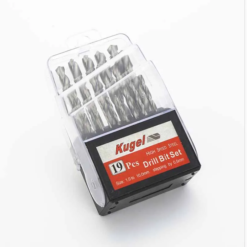 Set di punte elicoidali metriche da 1.0-10mm con codolo cilindrico in acciaio al cobalto per metalli in alluminio