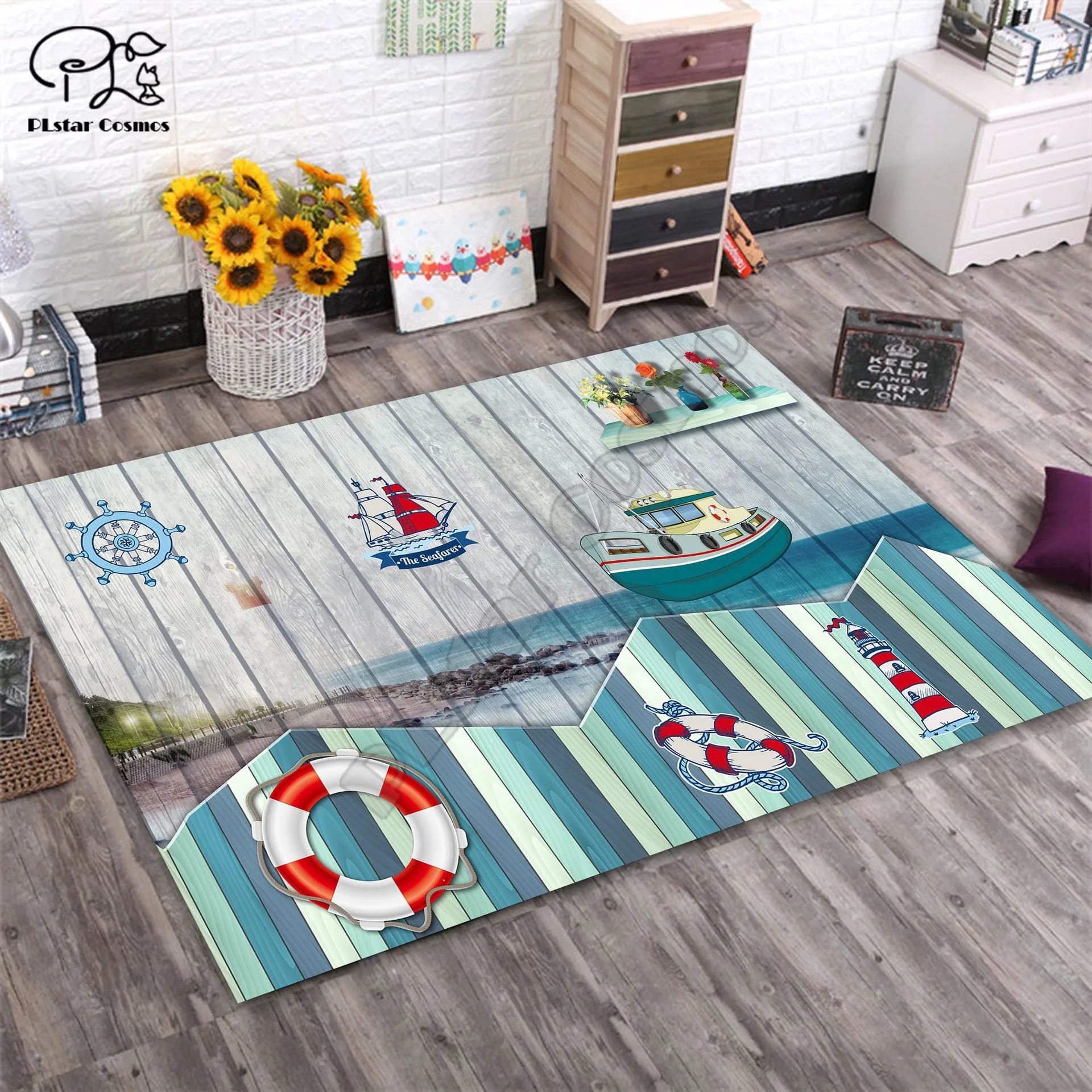 Lion zebra giraffe elephant Anti-Skid Area Floor Mat 3D Rug Non-slip Mat Dining Room Living Room Soft Child Bedroom Mat Carpet