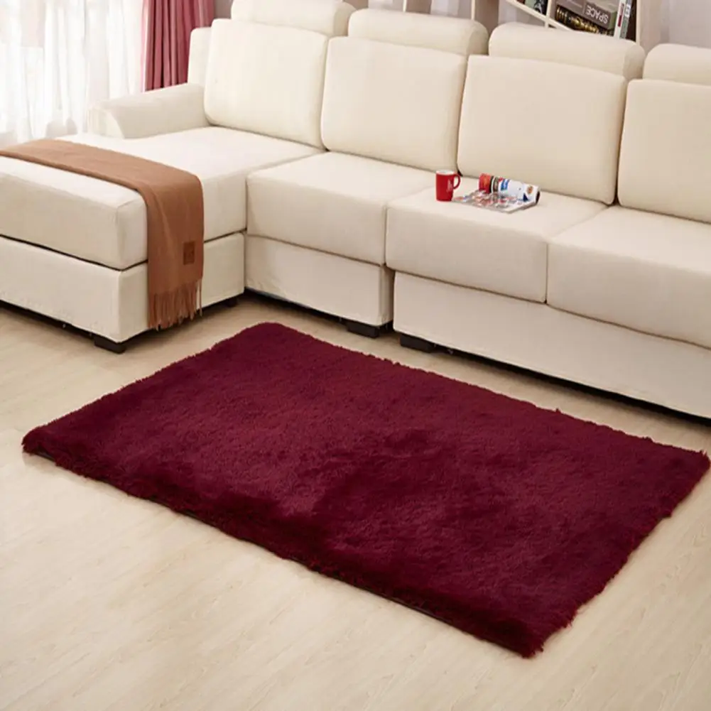 Decorazione domestica della moquette della camera da letto del salone del cuscino del sofà della stuoia di colore solido