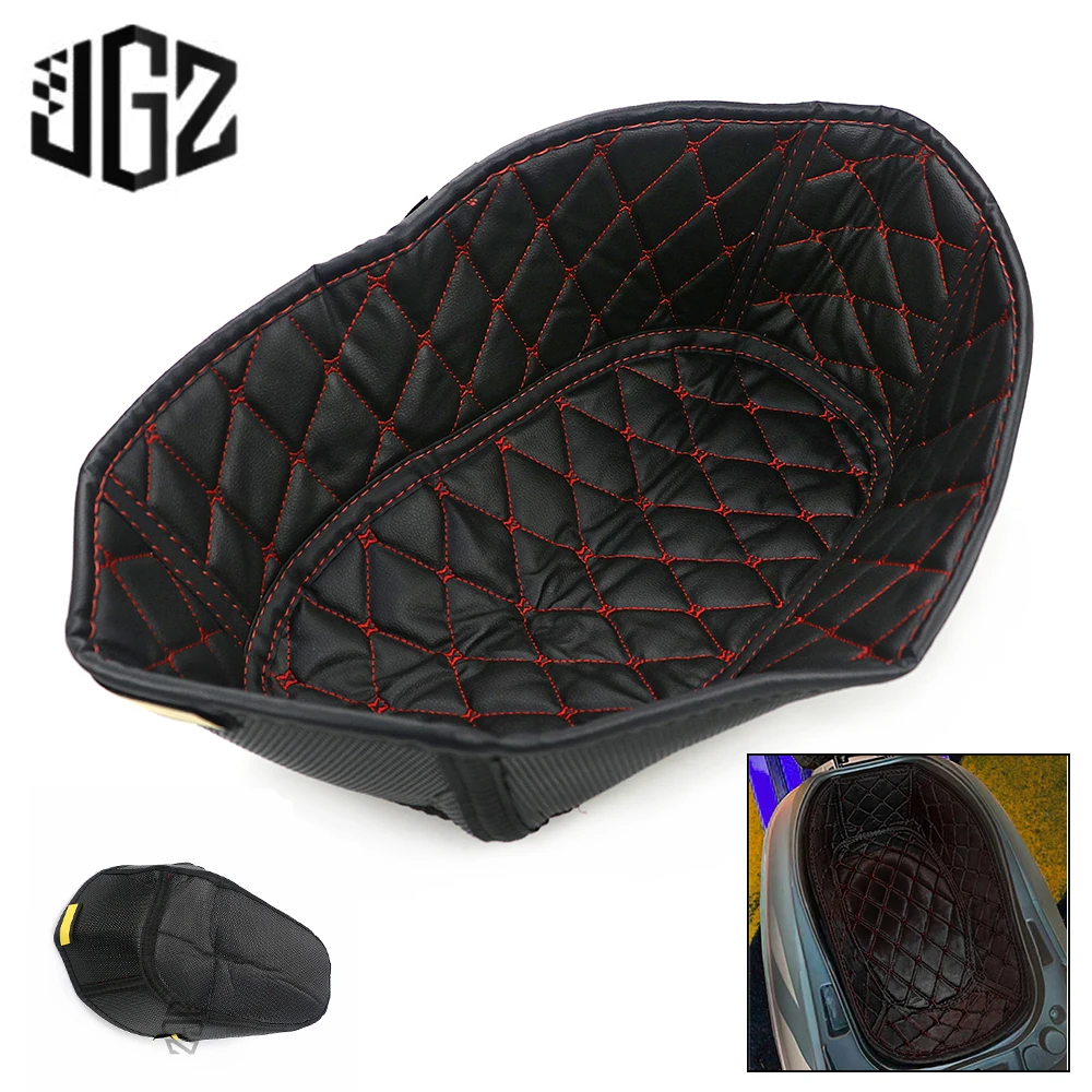 Motorcycle Nylon PU Seat Bucket Cover Luggage Cushion Trunk Liner Interior Inner Pad for PEUGEOT DJANGO QP150T-C Accessories